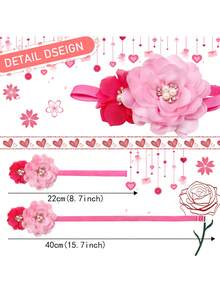3 piezas Corbata de moño decorativa de color rosa rojo para mascotas, elementos creativos con flores y amor, regalos elegantes y de alta gama para mascotas, perfectos para decoración de mascotas en bodas, Año Nuevo, cumpleaños y fiestas de propuesta, con estilos aleatorios - Multicolor - Ver 3