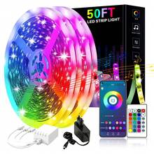 100FT LED Strip Light, Music Sync Tape Lighting, RGB Color Changing  Lighting With Remote, Smart APP Control, LED Lights For Bedroom,TV, Room DIY (APP+Remote) - 美規A型插(110-127V) - 查看 12