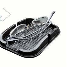 1pc Car Phone Holder - Silicone Dashboard Mount, Non-Slip Handle, 360° Rotating Arm, Waterproof Design, Hands-Free Navigation, Smartphone And Glasses Car Accessories