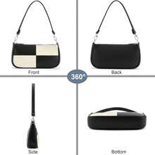 Women's Shoulder Bag - 02 Black White - View 2