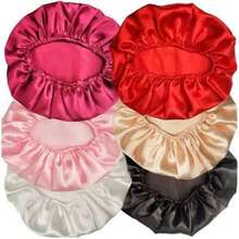 Set Of 24 Anti-Frizz Satin Bonnets, Suitable For All Hair Types, Ideal For Sleeping - Nhiều màu - Xem 6