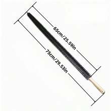 1 pieza de cepillo de limpieza de conducto de lavadora y secadora con un mango flexible largo y cerdas en espiral - Recolecta el polvo, elimina los residuos de detergente, previene los , mantiene la eficiencia del equipo, herramienta de limpieza de lavadora, ordena la trampa de pelusa, diseño de mango ergonómico, estructura de mango resistente