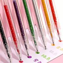 A Set Of Glitter Gel Pens, Highlighting Painting, Journaling, Student Creative Neutral Pens, DIY Highlighter Pen Set Of 12pcs