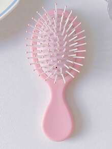 Bowknot Floral Pattern Comb, Mini Comb, Wet & Dry Ventilated Comb, Suitable For Smoothing Curly Hair, Lightweight Hair Accessory, Suitable For All Hairstyles, New Year Gift, Valentine's Day Gift For Barber Salon Beauty Travel Essential Hair Products,Hair Cares,Hair Accessories - Pink - View 2