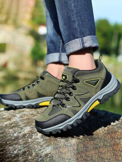 2024 New Men's Lightweight, Breathable, Comfortable And Shock-Absorbing Outdoor Sports Hiking Shoes