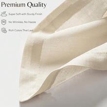 Linen Napkin Set Of 12 Flax Linen Cloth Dinner Napkins With Mitered Corners For Every Day Use Table Napkins Pre Shrunk And Good Absorbency18X18 - Natural Color,18inchx18inch(Setof1),NaturalNatural - 天然的 - 查看 6