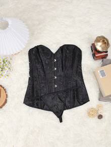 Apperloth A 女士性感提花无缝抹胸上衣