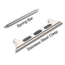 1 Pair Band Connector Adapter, Compatible With Apple Watch 38/40/41/42/44/45/46/49mm, Compatible With Apple Watch Series 1-7, Ultra, SE, 22mm Width