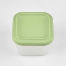 Bát đựng đồ ăn nhẹ bằng silicon cho trẻ em, hộp đựng thực phẩm trong suốt bằng silicon có nắp để hấp, hộp đựng trái cây và đồ ăn nhẹ có nắp đậy di động - Nhiều màu - Xem 12