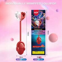 AMOS TastySounds Hard Candy Lollipop Individually Wrapped Natural Watermelon Flavor Music Lollipop (1 Pack) - Watermelon - View 2