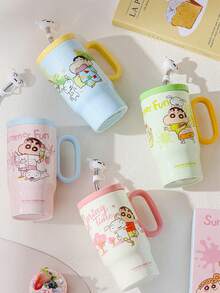 CRAYON SHINCHAN 蜡笔小新联名冰杯，高端办公水杯，柠檬茶陶瓷大容量水杯