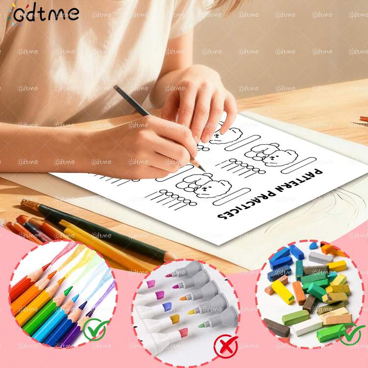 GDTME Sổ tay luyện vẽ để dạy bạn cách tô màu, phù hợp cho thanh thiếu niên và người lớn chưa có kinh nghiệm tô màu. Học tô màu từng bước và yêu thích niềm vui của việc tô màu. Nó có thể giúp thư giãn đầu óc và cơ thể. Bao gồm 24 trang với các họa tiết dễ thương và thoải mái, bìa giấy ngọc trai, giấy dày 120g, kích thước 7.9x7.9 inch. Một lựa chọn lý tưởng cho quà tặng ngày lễ, quà tặng Ngày của Mẹ, quà sinh nhật, quà tặng tiệc tùng, quà tặng tựu trường, quà tặng Phục Sinh, văn phòng phẩm và dụng cụ nghệ thuật. - Nhiều màu - Xem 8