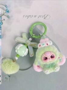 新款可爱大耳朵心形钥匙扣，时尚卡通配饰包包挂饰钥匙圈 - 彩色 - 查看 8