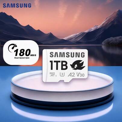  Cartão de Memória TF Samsung 128GB/256GB/512GB A2U3V30, Velocidade de Leitura 180MB/s, Velocidade de Gravação 130MB/s | Adequado para Câmera Automotiva/Drone/Câmera de Ação/Gravação de Jogos 4K, Cartão de Alta Velocidade
