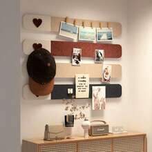 4/1 Set Soft Cork Board With Felt Backing, Comes With Approx. 35 Colorful Push Pins, Bedroom/Living Room/Dorm Decor Memo Board, Photo Display Wall, No Drilling Required Self-Adhesive Easy Installation, Suitable For Home, School, Office Decoration, Christmas, Halloween, Valentine's Day, New Year, Birthday, Anniversary Romantic Decor - Nhiều màu - Xem 5