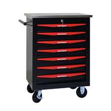 Double Door Clapboardl Multifunctional Tool Trolley - Black & Red (BLAK&RED) - Multicolor 5 - View 8