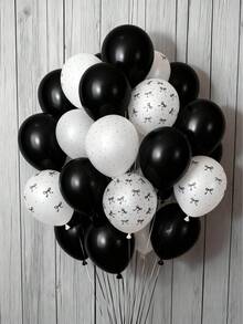 30 quả bóng bay hình nơ đen trắng - Trang trí sinh nhật hình nơ đen trắng, bóng bay cao su 12 inch, trang trí tiệc đen trắng, trang trí tiệc độc thân, trang trí sinh nhật tuổi 20, trang trí sinh nhật hình nơ đen. - Nhiều màu - Xem 9