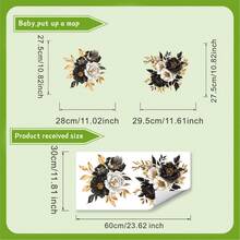 Purple Flower Bathroom Toilet Seat Decal, Creative Waterproof Toilet Cover Decoration - Multicolor - View 14