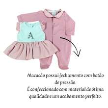 Personalized Baby Girl Romper With Name Letter Embroidery