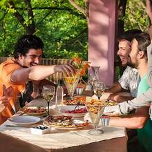 4pcs Creative French Fry Food Basket, Restaurant Iron Fried Chicken Mini Snack Basket, Western Restaurant French Fry Frying Basket, Fry Rack, Suitable For Birthday Party, Holiday - Multicolor - View 5