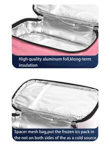 超便携迷你胰岛素冷藏包 防水户外保温包 紧凑型保温袋 午餐包 男女通用 带拉链收纳袋 旅行 工作 野餐 露营 学校 糖尿病用品 旅行必备 - 彩色 - 查看 4