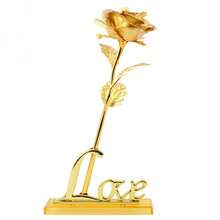 Mother's Day & Valentine's Day Gifts: 24k Gold Foil Rose, Gold Rose, Incense, And Flower Vase - Gold - View 9