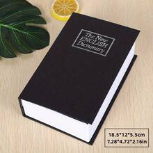 Metal Locked Box With Key, Secret Hidden Metal Lock Box, Money Box Safe, Money Saving, Small Fake Book Safe, Creative Gift Piggy Bank, Dictionary Coin Bank, Secret Anti-Theft Storage Box - Size S: 18.5*12*5.5cm (7.28*4.72*2.16in) - View 13