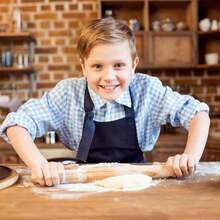 French Rolling Pin (17 Inches) U2013WoodenRoll Pin For Fondant, Pie Crust, Cookie, Pastry, Dough U2013Tapered Design &Amp; Smooth Construction - Essential Kitchen Utensil - ColorB - 查看 5