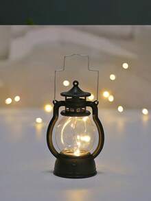 مصباح ليد ميني رجعي، شمعة إلكترونية فرنسية جديدة للأعياد، مصباح يدوي على شكل مصباح زيت لإضاءة الأجواء الاحتفالية، إضاءة ناعمة على طاولة الجانب، بحجم راحة اليد والهاتف، هدية عيد ميلاد مميزة للأصدقاء