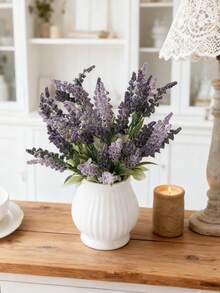 1/80 piezas Flores de lavanda de espuma artificiales de 32 cm, adecuadas para decoración del hogar, decoración de bodas, decoración de Ramadán, decoración de Acción de Gracias, decoración de primavera, decoración de habitaciones, cocina, comedor, dormitorio, baño, decoración de fiestas, decoración de Año Nuevo, ramos de novia, materiales para coronas DIY, decoración escolar, jardín exterior - Morado - Ver 7