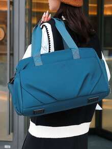 1 Bolsa de viaje de lujo de gran capacidad - Multifuncional: bandolera/bolso de hombro/bolso tote con bolsillos separados para ropa húmeda y seca. Ideal para viajes, gimnasio, escapadas de fin de semana, viajes, universidad, hospital, maleta/bolsa de invierno.