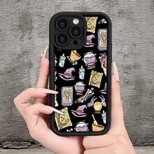 Witch's Grocery Store Theme Creative Pattern Simple Unique Fashion Fun Handsome  Men And Women Handsome Guy Beautiful Girl Sky Eye Ladder Personality Groove Matte Texture Phone Case Suitable For  15 14 13 12 11 XS XR X 7 8 Plus Pro Max(G - 混合色1 - チェックする 5