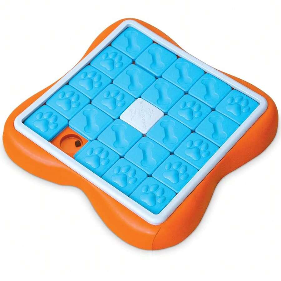 Outward Hound Nina Ottosson Challenge Slider Interactive Treat Puzzle Dog Enrichment Toy, Level 3 Advanced, Multicolored,ChallengeSlider(Orange - ChallengeSlider (Màu cam) - Xem 1