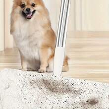 1个防静电干湿两用拖把，平板拖把，超细纤维拖把，可清洁硬木和瓷砖地板上的灰尘、污垢和宠物毛发，配有可替换拖把头，可拆卸超细纤维拖把头，日式金属杆，一次性/可重复使用，适用于卧室、客厅、厨房、浴室，尤其适合行动不便人士，是厨房和家居的理想之选，也是送给女性的绝佳礼物。 - 多色拖把 - 查看 8