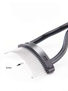 Eyelash Comb Semi-Arc Stainless Steel Needle Eyelash Comb False Eyelash Comb Tool - Multicolor - View 9