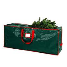 1pc Christmas Tree Storage Bag - Heavy Duty Large Capacity Organizer Bag, Suitable For 7.5/9ft Artificial Christmas Tree, With Durable Reinforced Handles And Double Zippers - Waterproof Material, Dust-Proof, Moisture-Proof, Insect-Proof. - Green - View 13