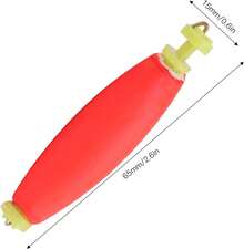 Flotador De Pesca, 10 Piezas EVa Espuma De Pesca Resorte Flotador Bobber Multiusos Cebos De Alimentación De Peces Tipo Ovalado Bobber De Pesca para Pesca BDTG - 1 - Ver 3