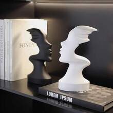 1 buc. Decor minimalist cu față de zeiță, potrivit pentru dulap TV, sufragerie, birou, vilă, birou, mobilier textil din rășină