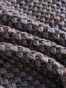 女士几何渐变针织套头毛衣 - 长袖舒适针织衫，适合秋冬季节 | 休闲日常穿着，面料柔软 - 灰織雜 - 查看 5