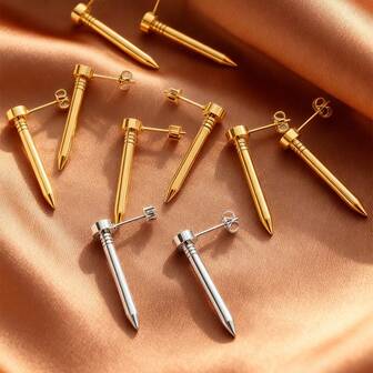 Fashionable And Stylish Screw Stud Earrings, High-Quality Stainless Steel Earrings Suitable Elegant Earrings For Women, Gifts For Women