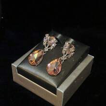 1 Set Elegant Necklace & Earrings Jewelry Set, Luxurious Women's Bridal Wedding Party Formal Occasion Accessories - Jewelry Sets - View 10