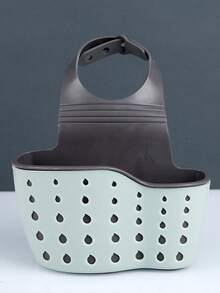 1 Piece, Universal Size, Adjustable, Draining Storage Basket, Silicone Sink Caddy, Kitchen Organizer, Sponge Holder, Soap Dish, Home Daily, Christmas Decorations, New Year Gift, Dishware Storage, Rag Hanger, Multi-Purpose, Sink Accessory