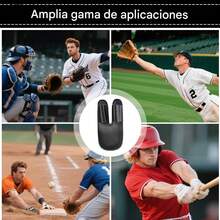 Genérico Protector De Dedos Béisbol para Batear |   Protector Finger Baseball Amortiguador PU |   Manga Acolchada Accesorios Deportivos Partidos |   Entrenamiento Práctica Juegos Captura Lanzamiento Cancha - 1 - Ver 5