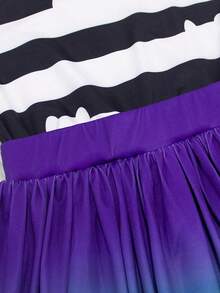 3-8 Years Old Girls Rainbow Costume Dress With Headband For Carnival, Easter Party, Birthday Celebration - Multicolor - View 4