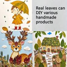 15 Pieces Dried Pressed Leaves Dried Flowers For Resin Real Assorted Dried Greenery For Pressed Leaf Art Craft DIY Handmade Bookmarks Embellishment Decorations