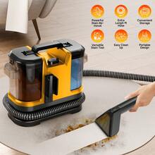 Carpet Cleaner,  18Kpa Powerful Suction Spot Cleaner Machine, Portable Spot And Stain Cleaner, Easy Move With Handle, Deep Cleaning Machine For Couch, Stairs, Car And Pet Messes, Orange - US A Type Plug(110-127V) - View 8