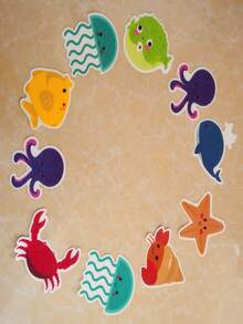 10片装防滑贴纸/防滑垫/浴室贴纸，采用透明PEVA材质，适用于浴缸和淋浴房地面，防滑垫