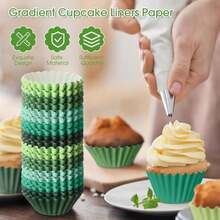 Zonon 1000 Counts Cupcake Liners For Baking Liners Paper Cupcake Wrappers Bulk Cup Cake Cases Muffin Baking Paper Cups For Candy Cooking(Brown White Nature,118 Inch-Mini Size) - ColorD - View 3