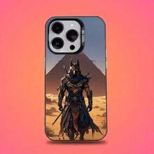 Funda de Teléfono de Dios Egipcio Antiguo Anubis para iPhone 16, 15, 14, 13, 12, 11, Mini, Pro, E, SE4, XS, MAX Compatible Cubierta Mate Negra Candy para iPhone 17 Air - Z1 - Ver 1