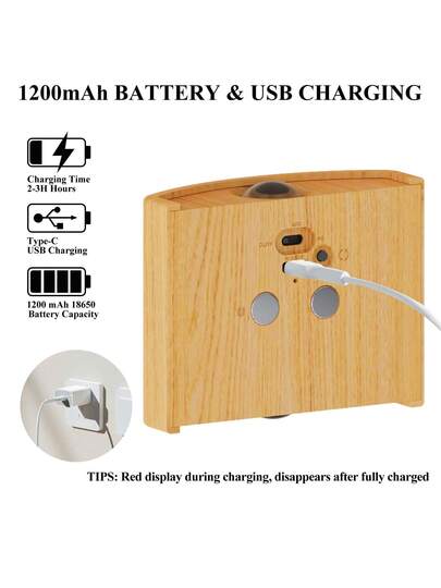 LED Slimme Sensor Night Light, Indoor Motion Wand Lamp, Wireless Battery Powered, Adhesive Rotatable, Portable, Easy To Install, Adjustable Temperature Brightness view 11